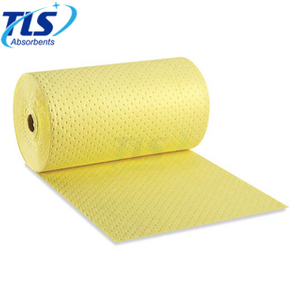 80cm*50m*3mm Yellow Chemical Spill Absorbent Rolls For Laboratory