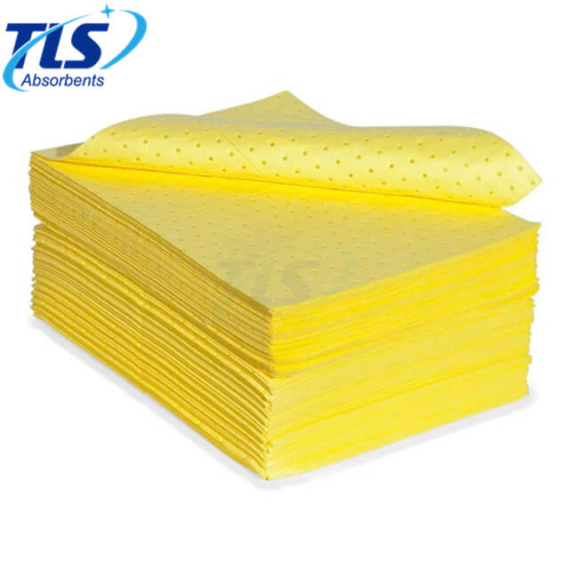 3.5mm Yellow Absorbent Pads For Chemical Spills Effects from China