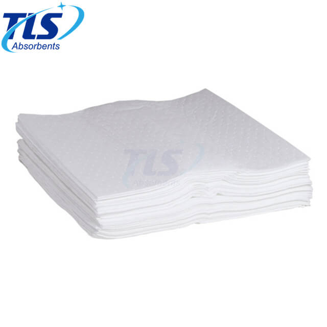 Dimpled Polypropylene Floating Oil Dry Absorbent Pads from China