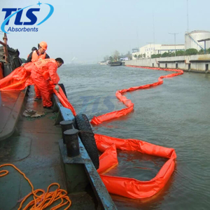 Offshore Solid Float PVC Oil Containment Boom For Oil Spill